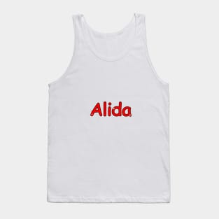 Alida name. Personalized gift for birthday your friend. Tank Top